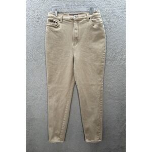 Vintage Route 66 Jeans Womens 17/18 Tan Denim Stretch Fit High Rise Mom 90s Y2K